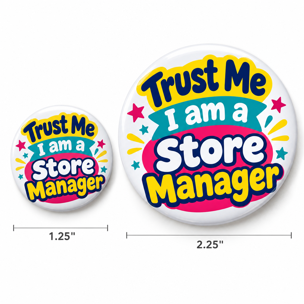 Trust Me I am a Store Manager Pin Button 2.25-inch