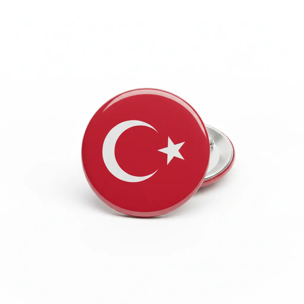 Turkey Turkish flag Pinback 2.25-inch