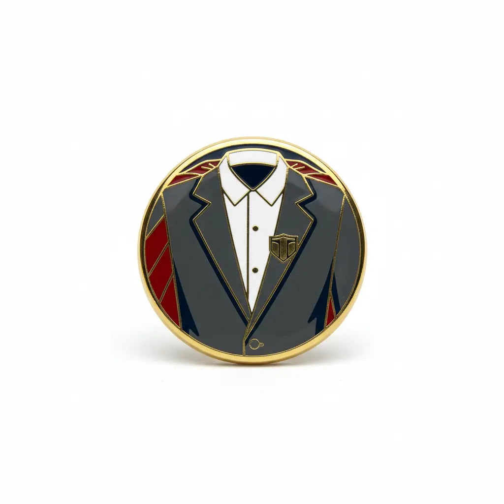 Undercover Super hero Pinback 2.25-inch