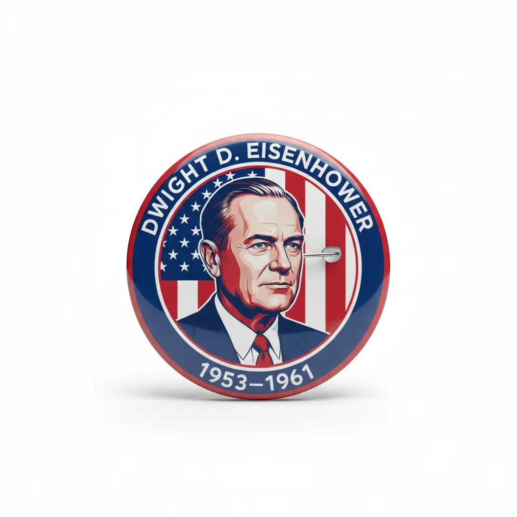 USA President DWIGHT D. EISENHOWER 1953-1961 Pin Button 2.25-inch - mypinbacks.com