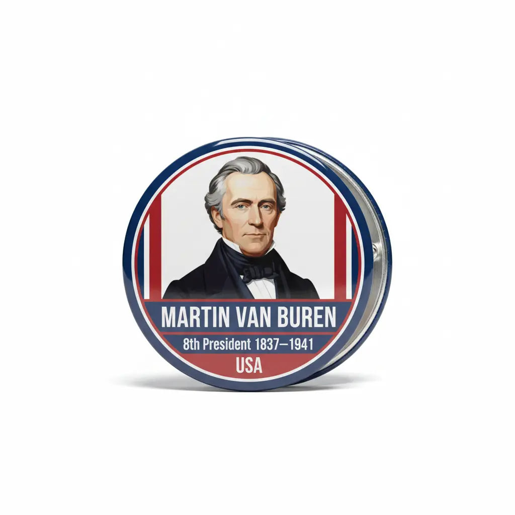 USA President MARTIN VAN BUREN 1837-1841 Pin Button 2.25-inch - mypinbacks.com