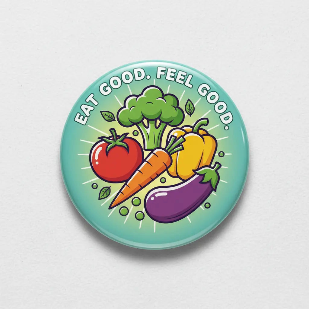 Veggie Pinback 2.25-inch
