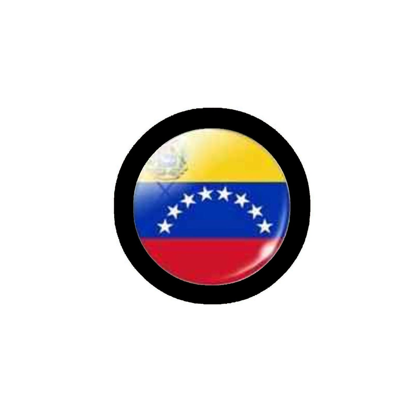 Venezuela Country Flag Stars Pinback 2.25"