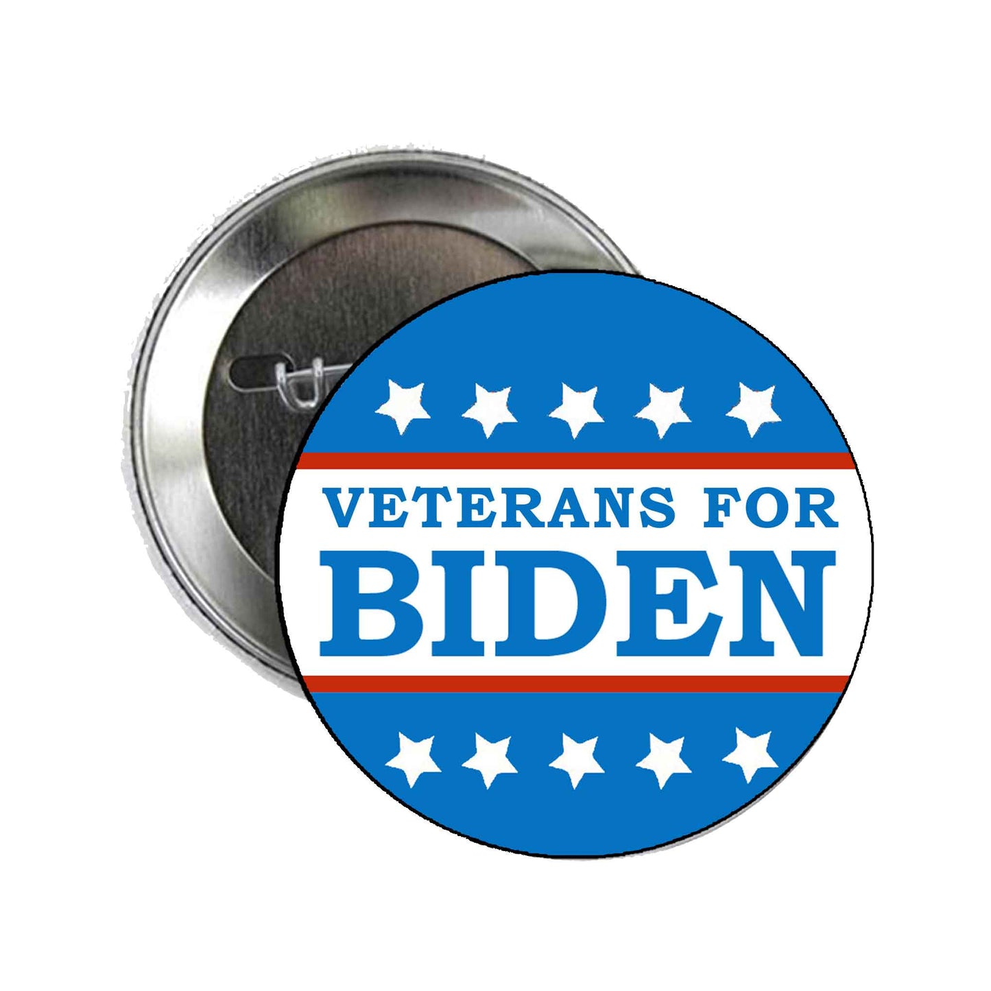 Veterans for Biden Pinback 2.25"