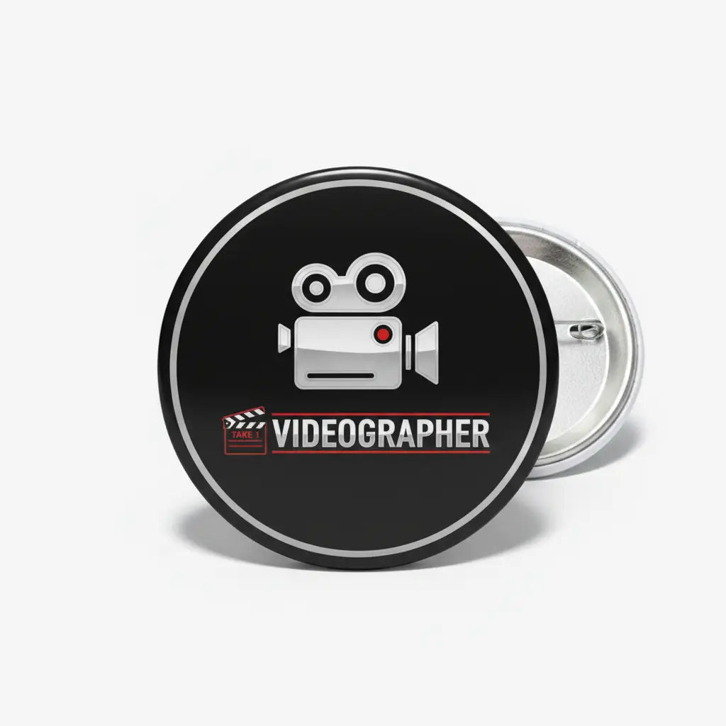 Videographer Pinback 2.25-inch