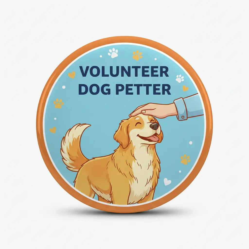 Volunteer Dog Petter Pinback 2.25-inch