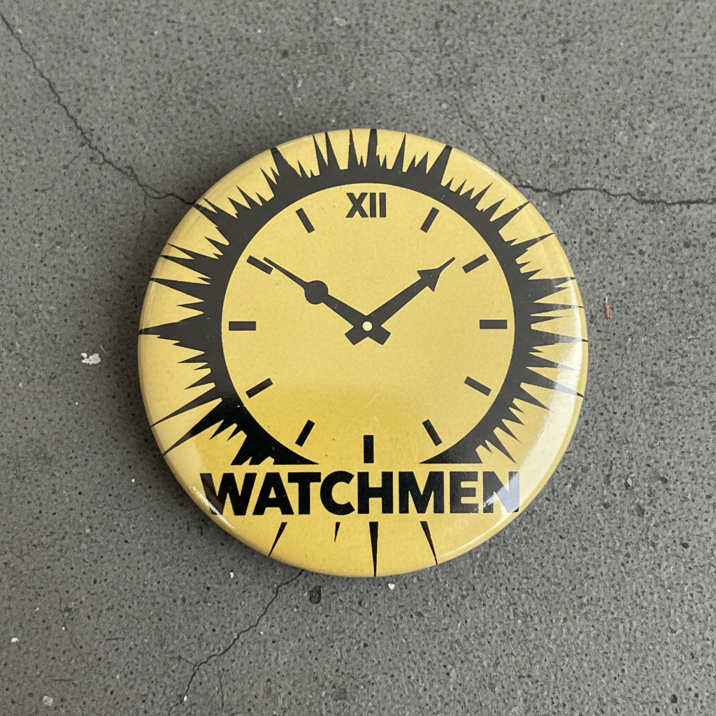 Watchmen Clock Pinback 2.25-inch