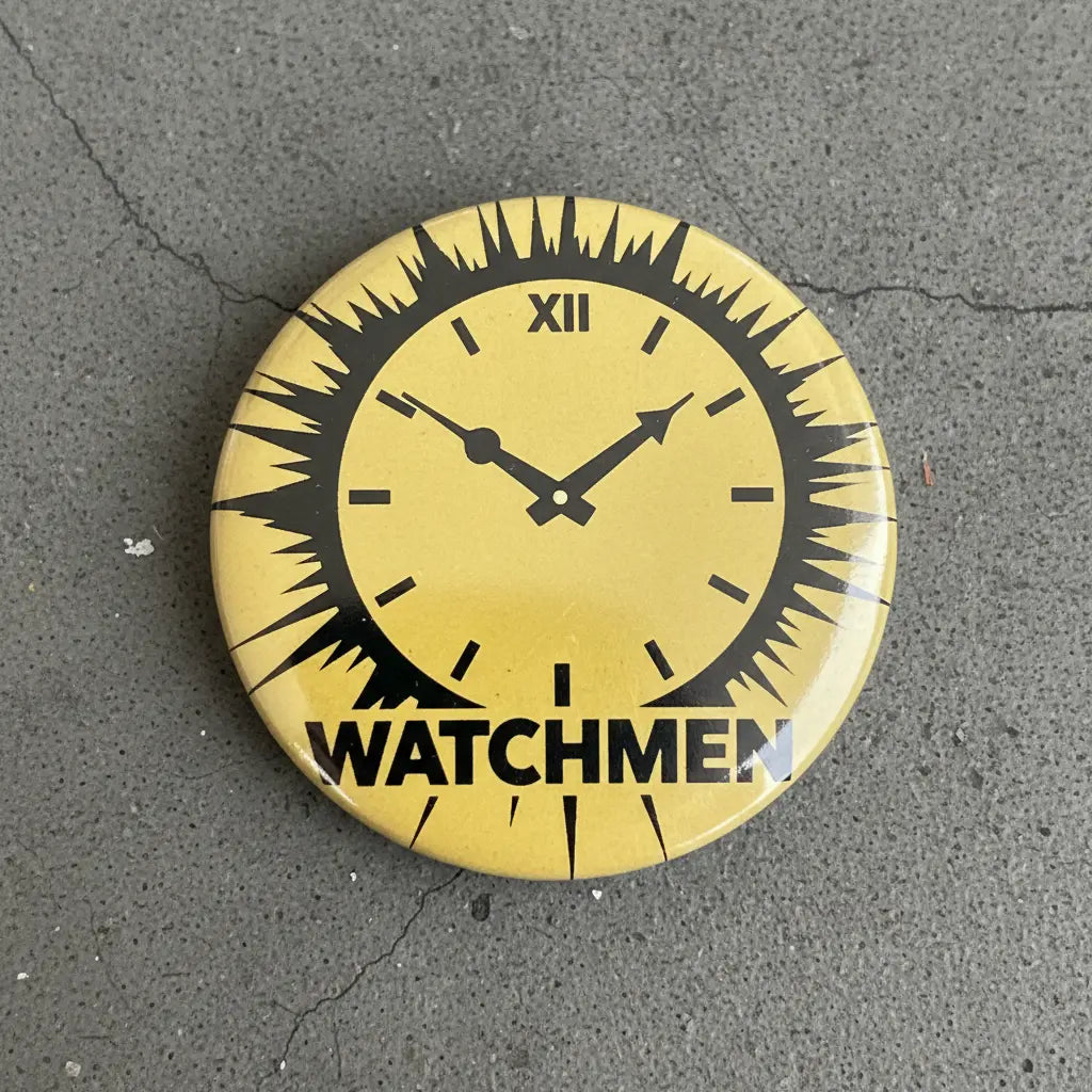 Watchmen Clock Pinback 2.25-inch