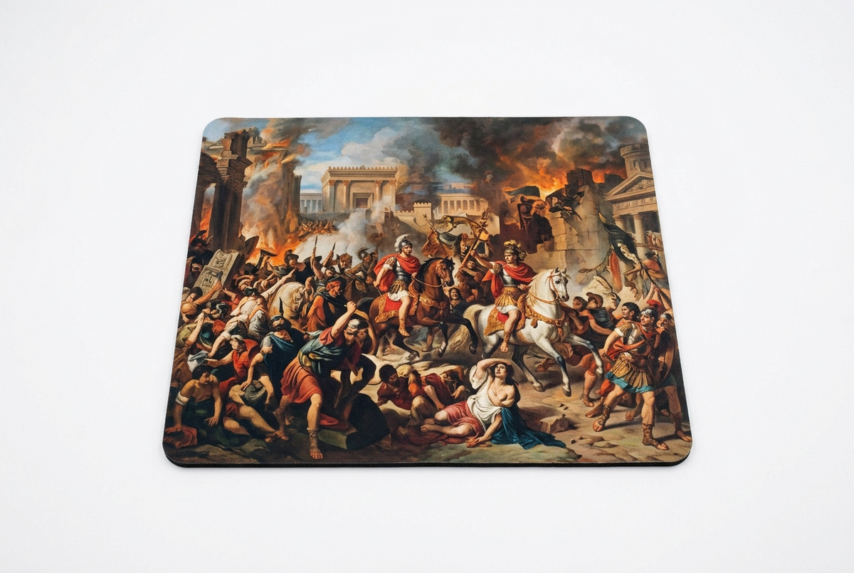 Wilhelm von Kaulbach Titus Destroying Jerusalem Mousepad