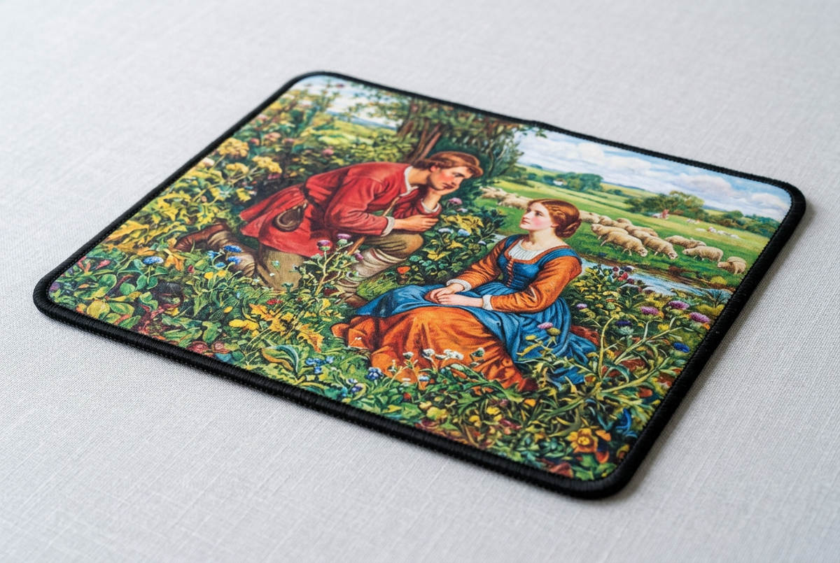 William Holman Hunt The Hireling Shepherd Mousepad