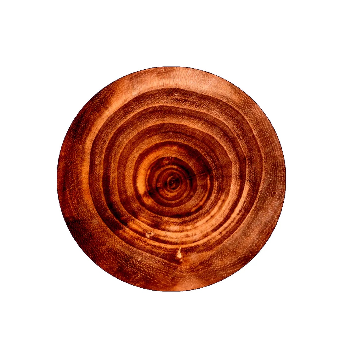 Wood-grain tree spiral 1.25-inch pinback button badge
