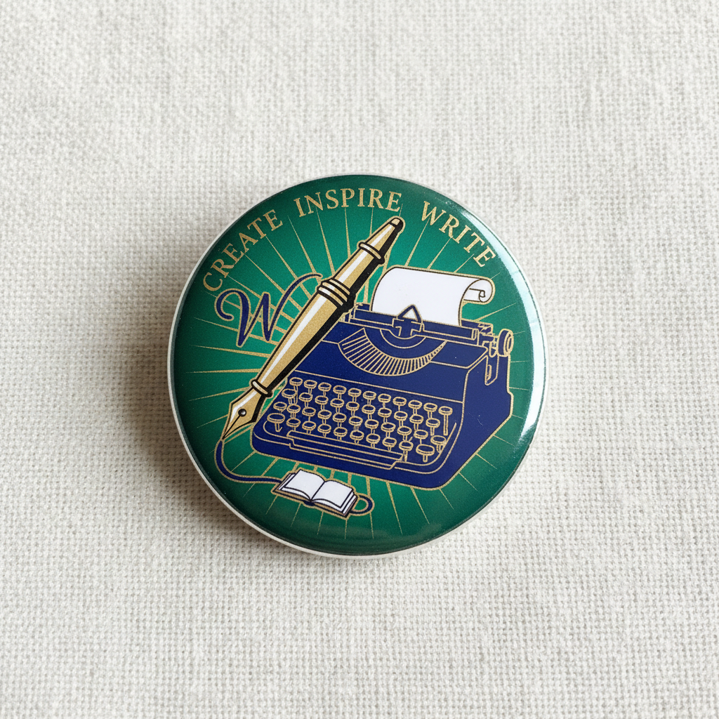 Writer Pinback 2.25-inch