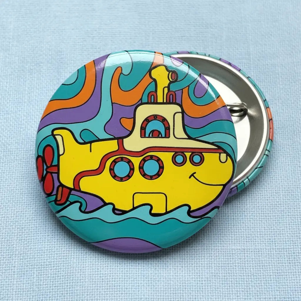 Yellow Submarine Pinback 2.25-inch