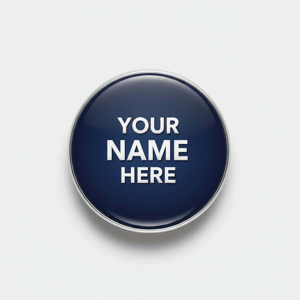 Your Name Template Custom Pin Button 2.25-inch - mypinbacks.com