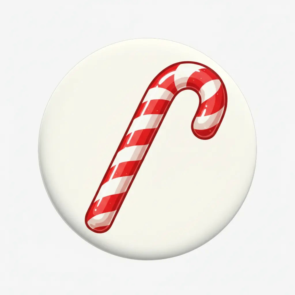 Yummy Christmas Candy Cane Pinback 2.25-inch