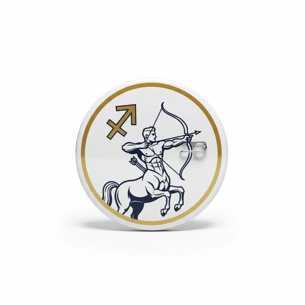 Zodiac Symbol Sagittarius Pinback 2.25-inch