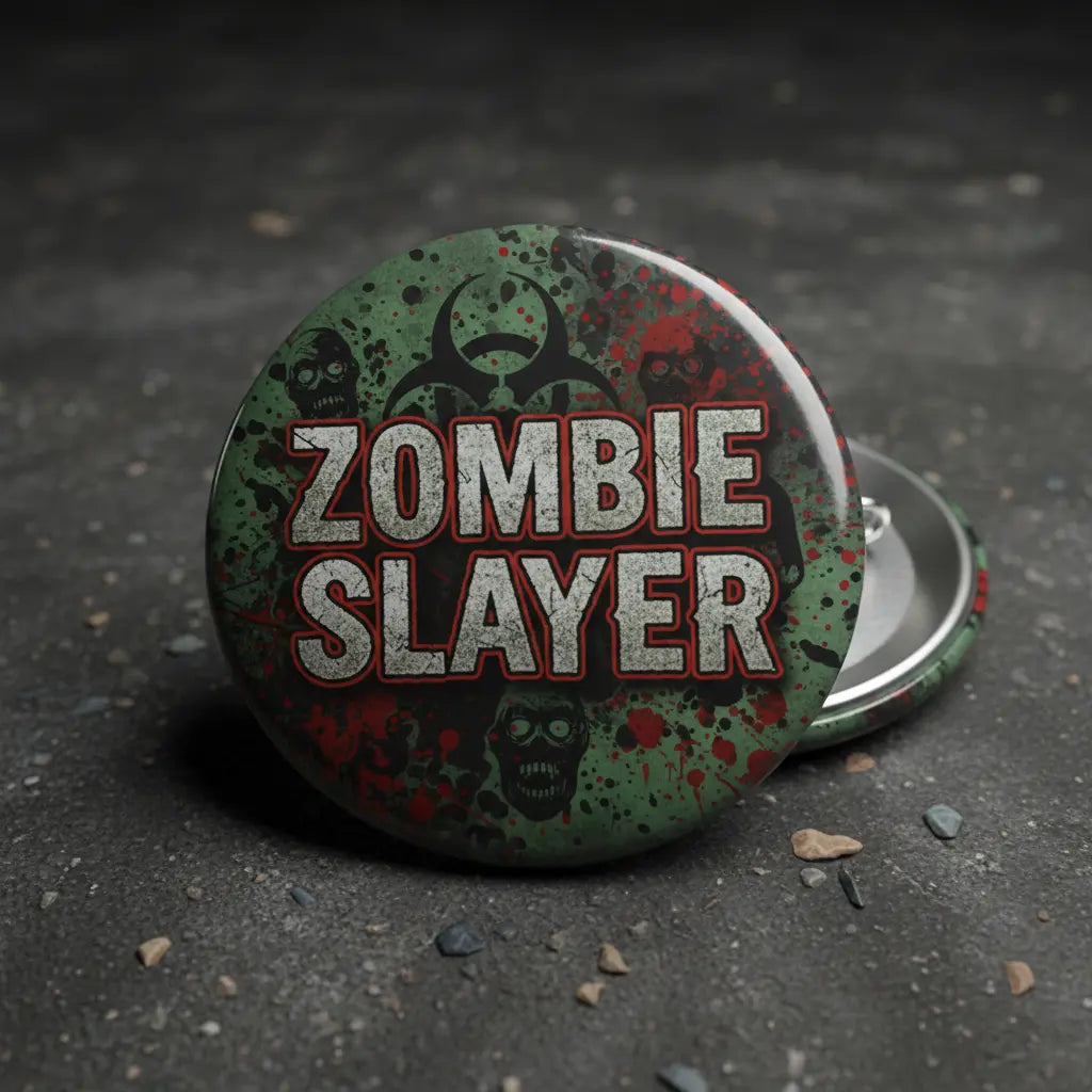 Zombie Slayer Pinback 2.25-inch
