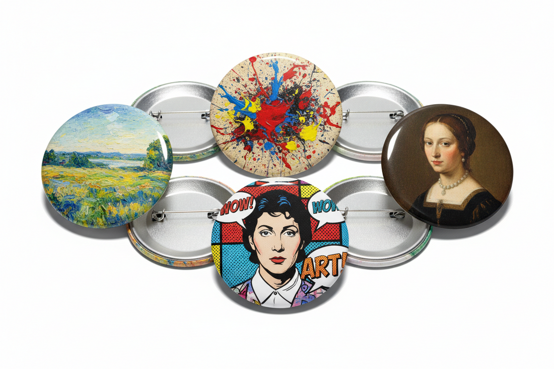 Art Antique Pinbacks