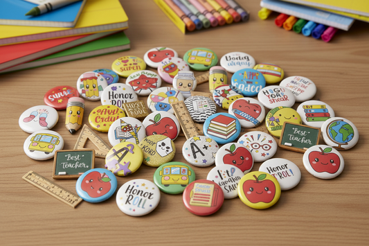 Back to School Pinbacks: Fun Buttons for Students & Teachers mypinbacks.com