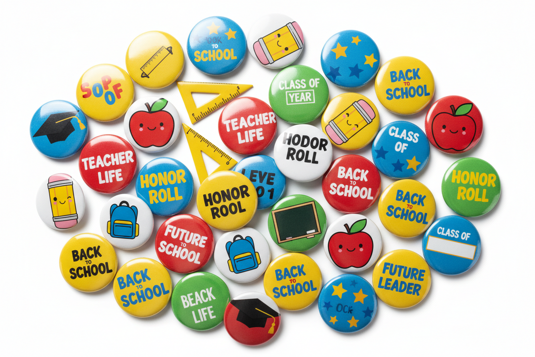 Back-to-School Students and Teachers pinbacks - mypinbacks.com