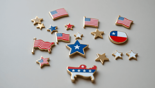 Celebrate Independence Day with Patriotic Pinbacks: Custom Buttons, Magnets, and More from mypinbacks.com - My Pinbacks