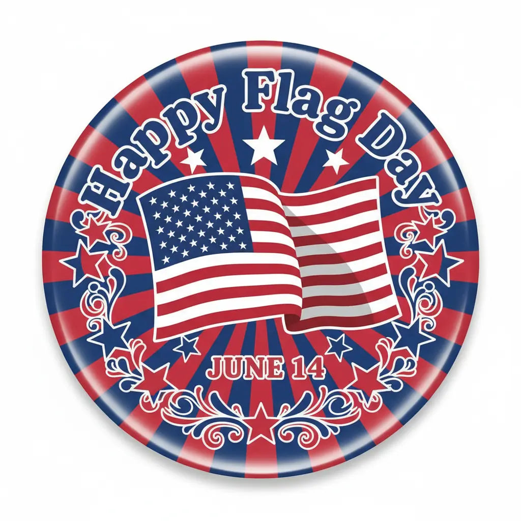 Celebrate National Flag Day - My Pinbacks