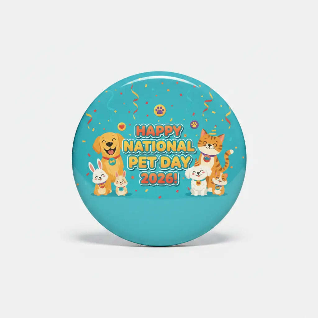 Celebrate National Pet Day 2026 - My Pinbacks