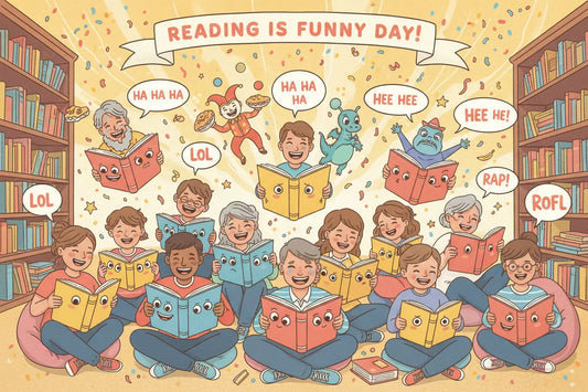 Celebrate "Reading is Funny Day" with a Smile and a Story! - My Pinbacks