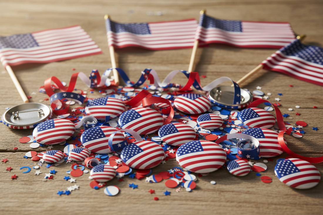 Pinbacks, Magnets, and Keychains to Celebrate the US Flag with MyPinbacks