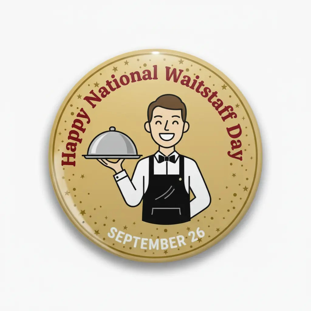 Celebrating National Waitstaff Day - My Pinbacks