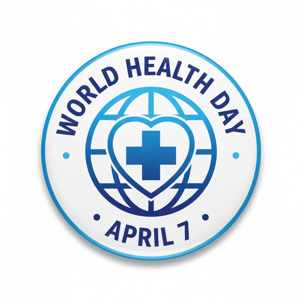 Celebrating World Health Day 2026: Creative Ways to Promote Wellness with Custom Pins and Accessories - My Pinbacks