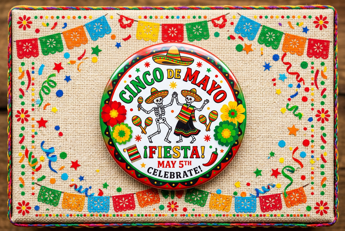 Cinco de Mayo Marketing with MyPinbacks: Amplify Local Festivities with Custom Pins, Magnets, and Keychains