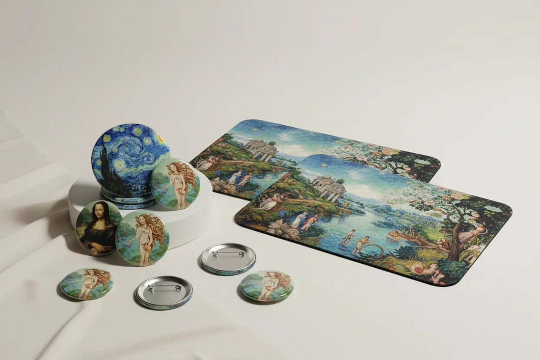Classic Art on Pinbacks and Mousepads - My Pinbacks