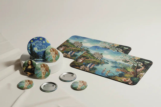 Classic Art on Pinbacks and Mousepads - My Pinbacks