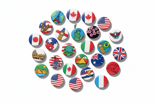 Country-Themed Pinbacks at mypinbacks.com