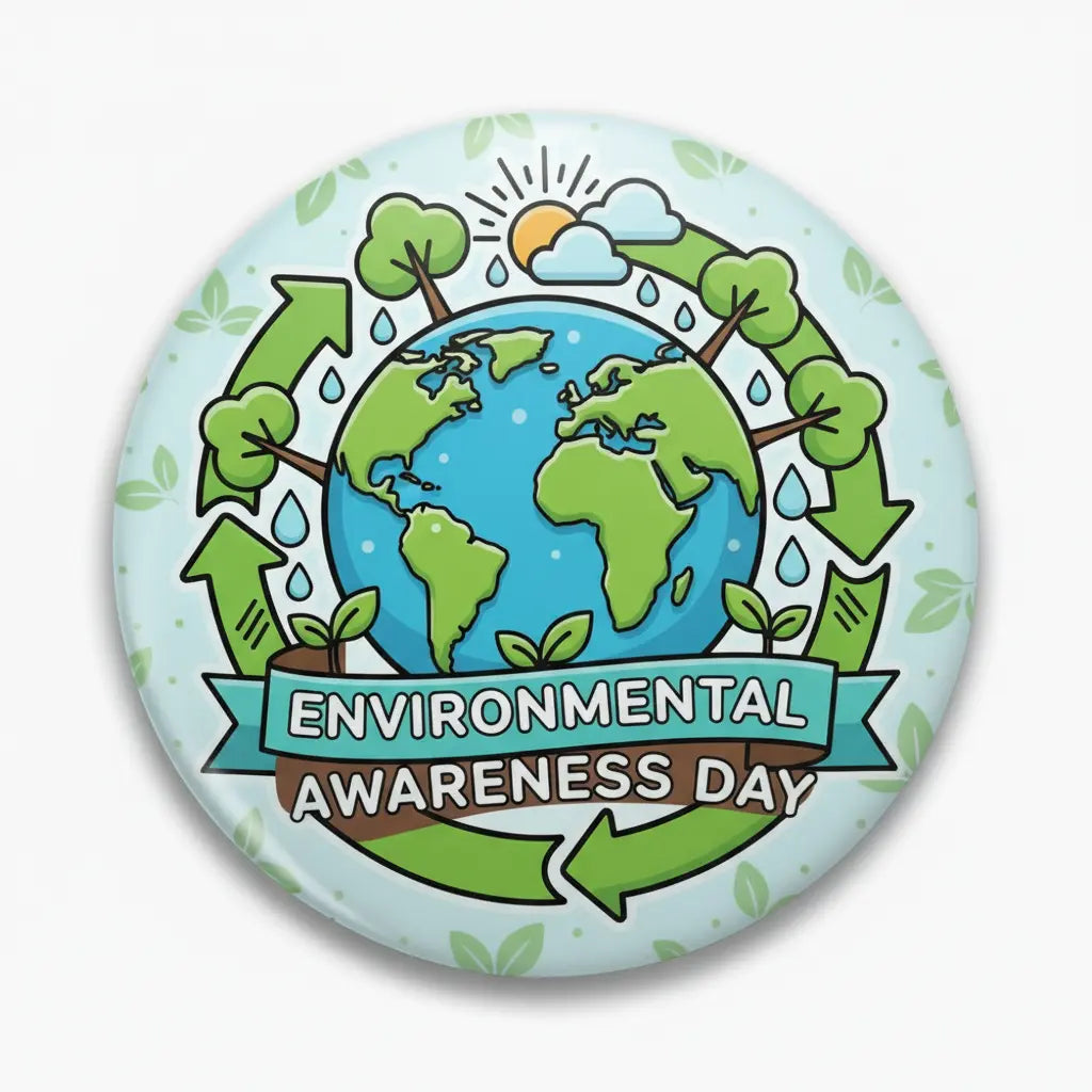 Commemorate International Environmental Awareness Day My Pinbacks