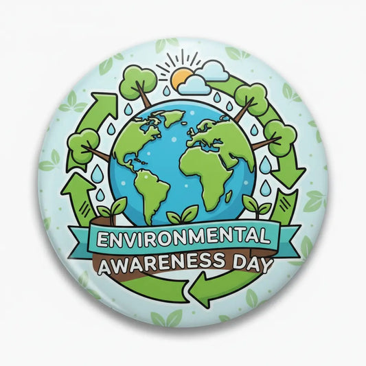 Commemorate International Environmental Awareness Day My Pinbacks