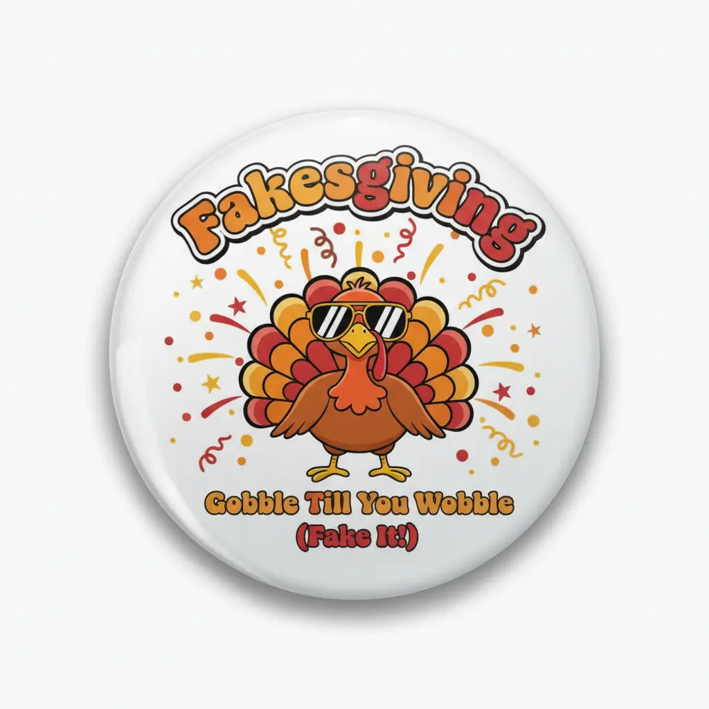 Fakesgiving: Non-Traditional Holiday - My Pinbacks