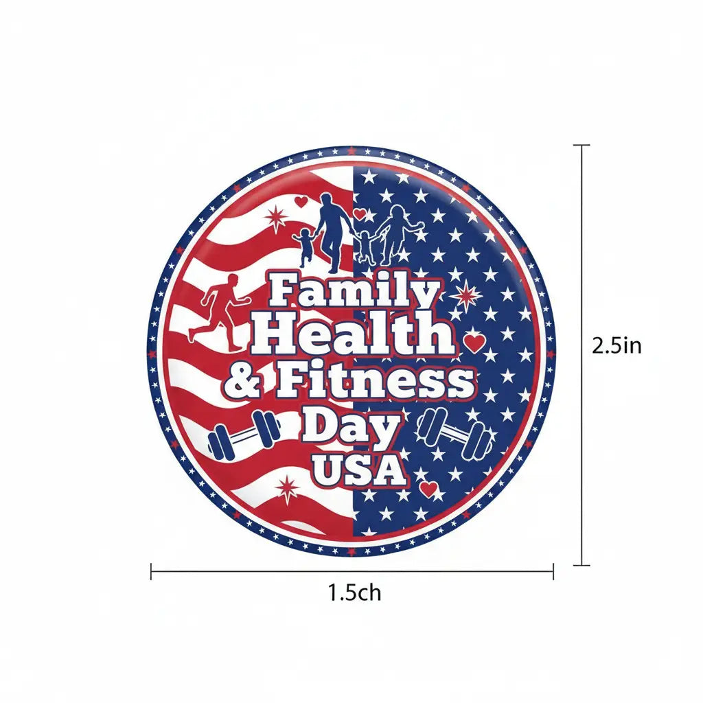 Family Health & Fitness Day USA - My Pinbacks
