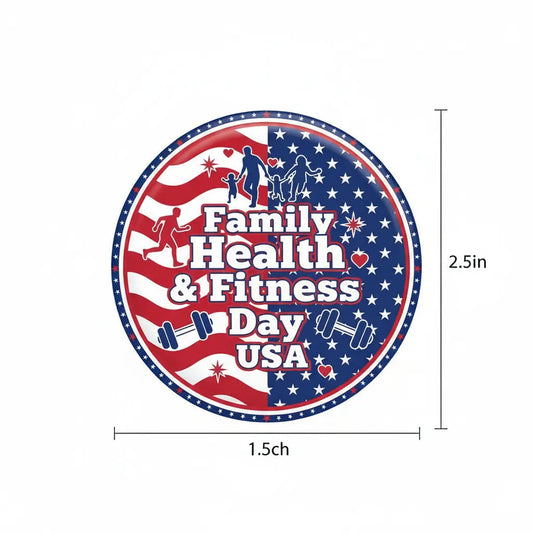 Family Health & Fitness Day USA - My Pinbacks