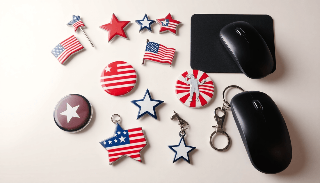 Fourth of July Branding: Patriotic Pinbacks, Magnets, Keychains, and Custom Mousepads for Standout Event Giveaways - My Pinbacks