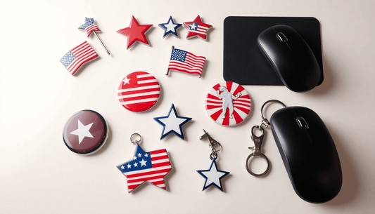 Fourth of July Branding: Patriotic Pinbacks, Magnets, Keychains, and Custom Mousepads for Standout Event Giveaways - My Pinbacks
