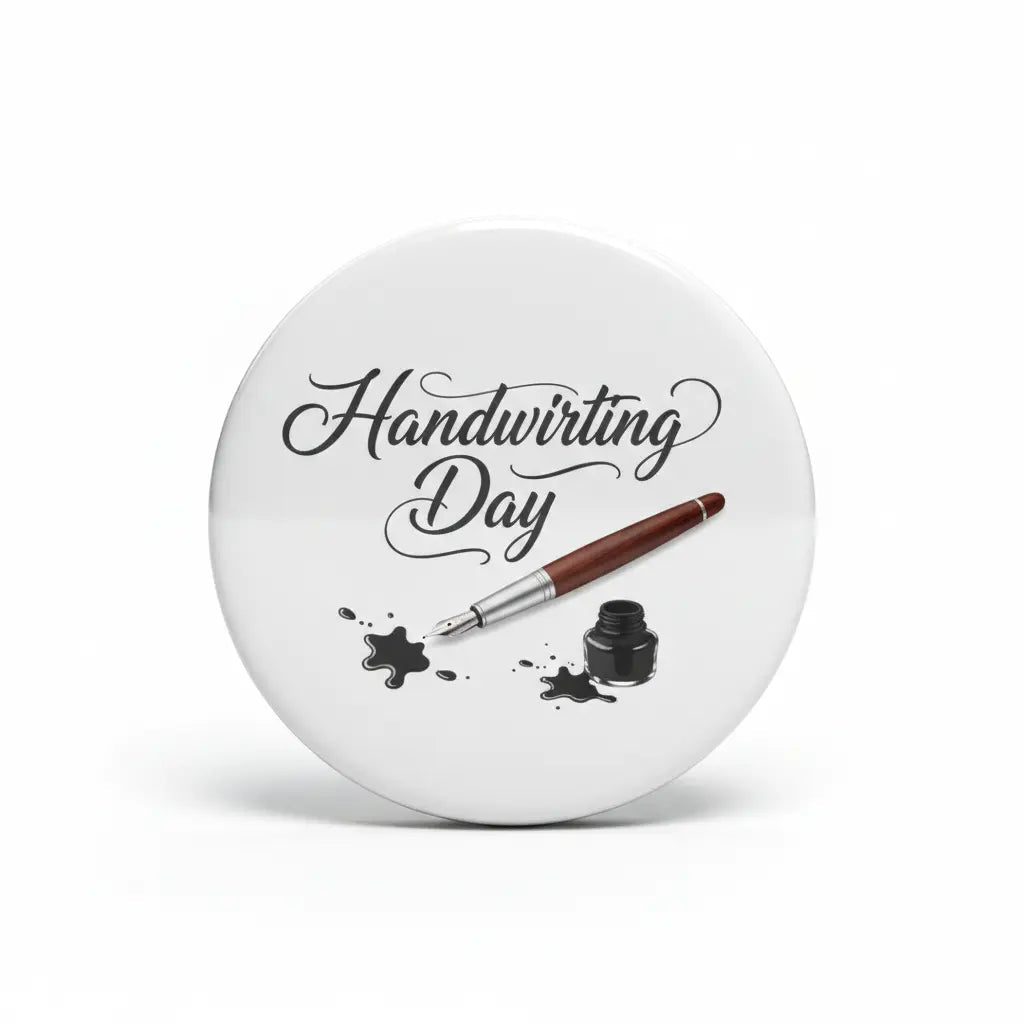 Handwriting Day - My Pinbacks