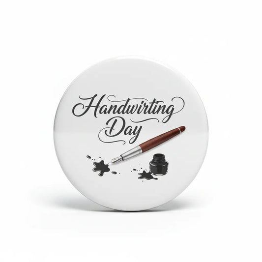 Handwriting Day - My Pinbacks