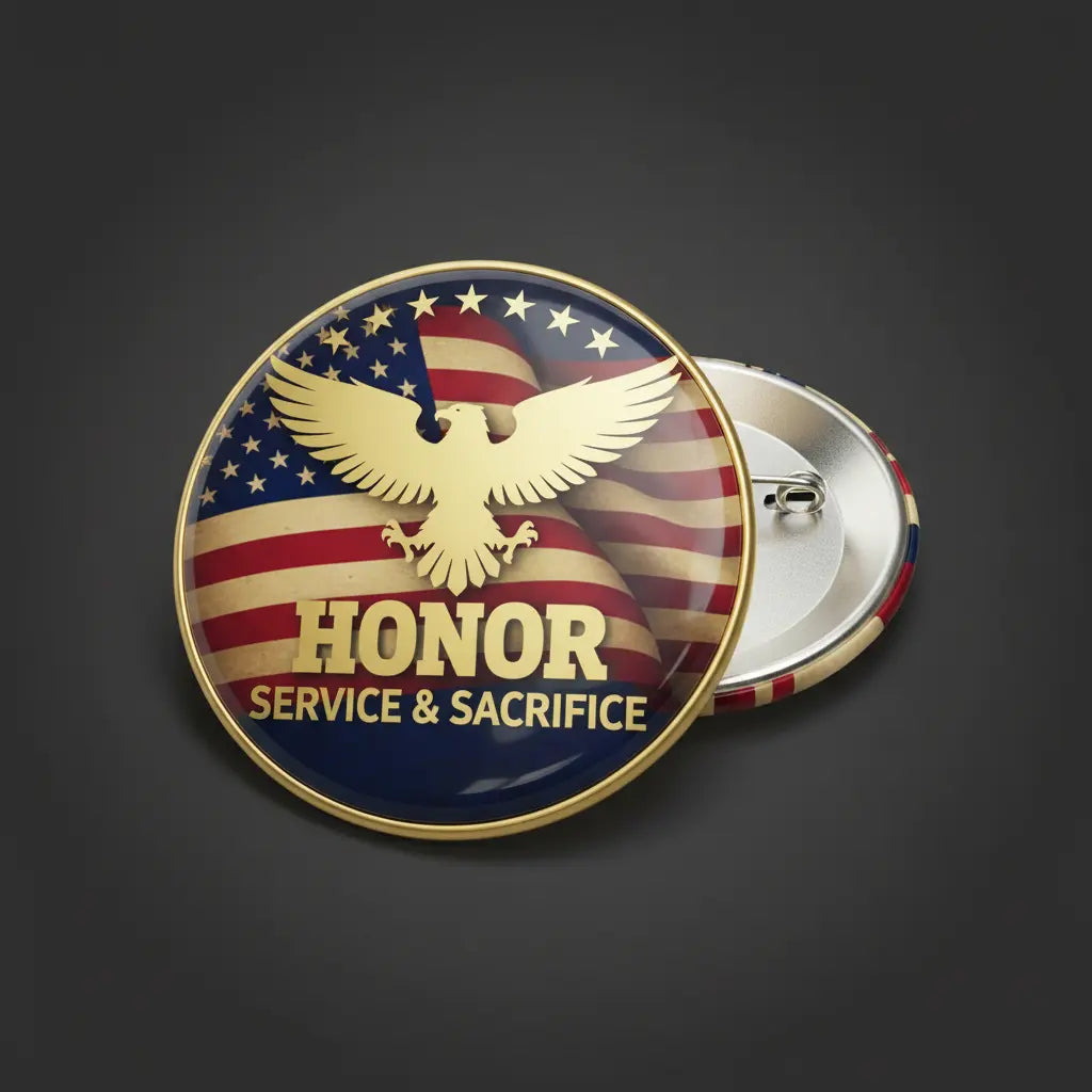 Honor Service and Sacrifice - My Pinbacks
