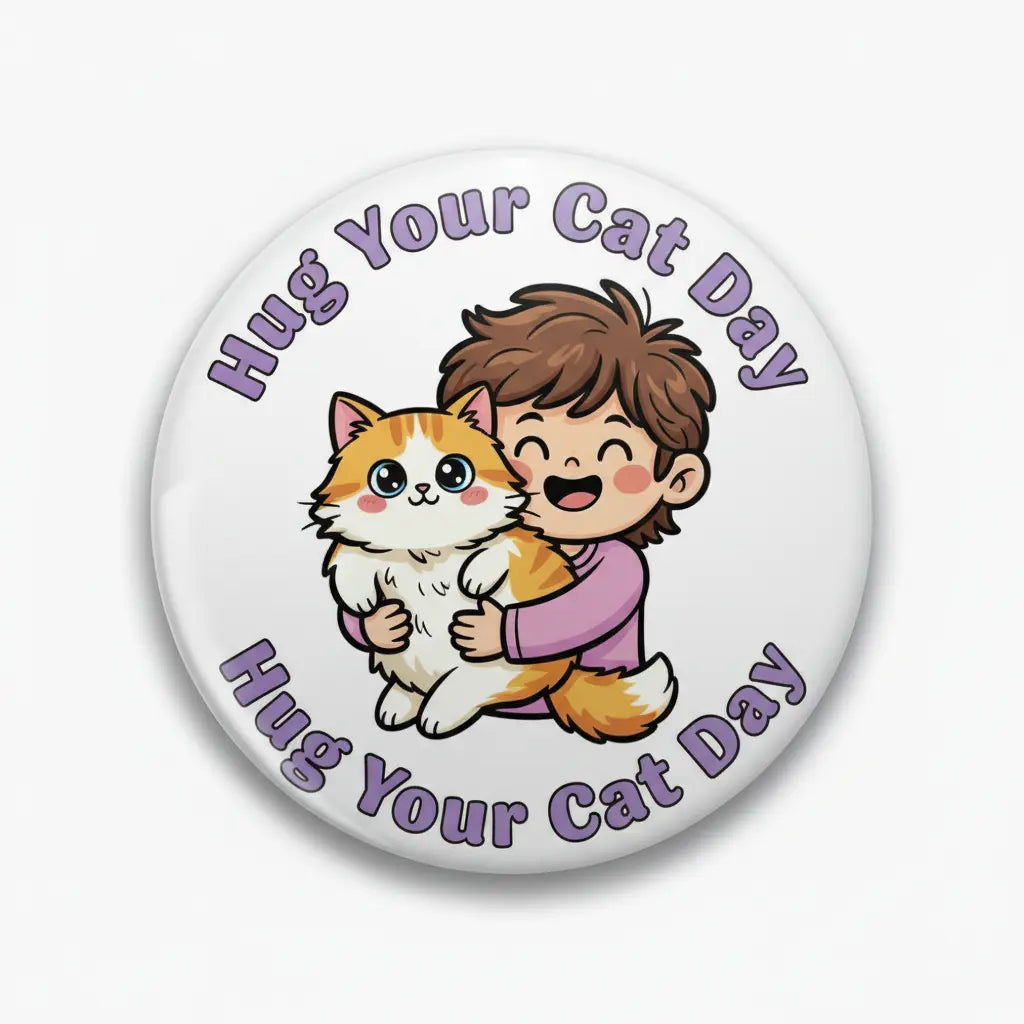 Hug Your Cat Day - My Pinbacks