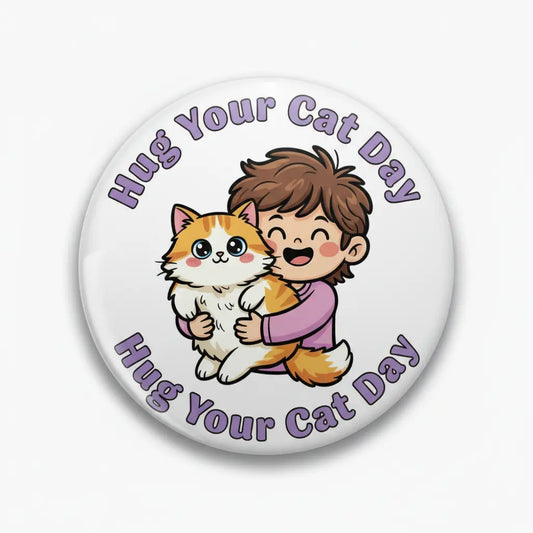 Hug Your Cat Day My Pinbacks