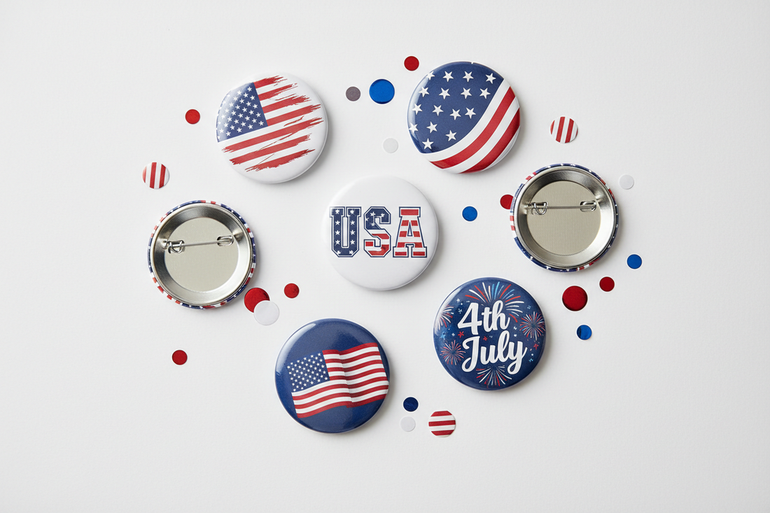 Independence Day Pinbacks