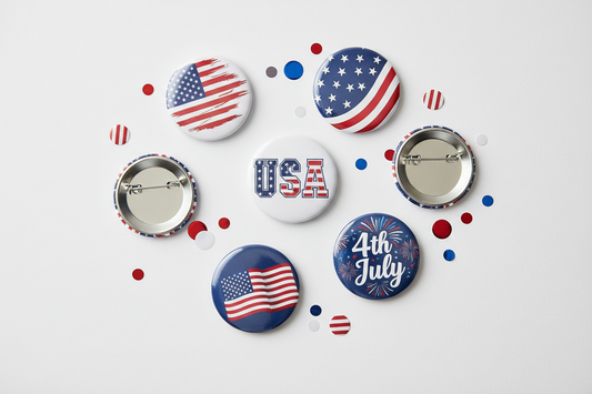 Independence Day Pinbacks