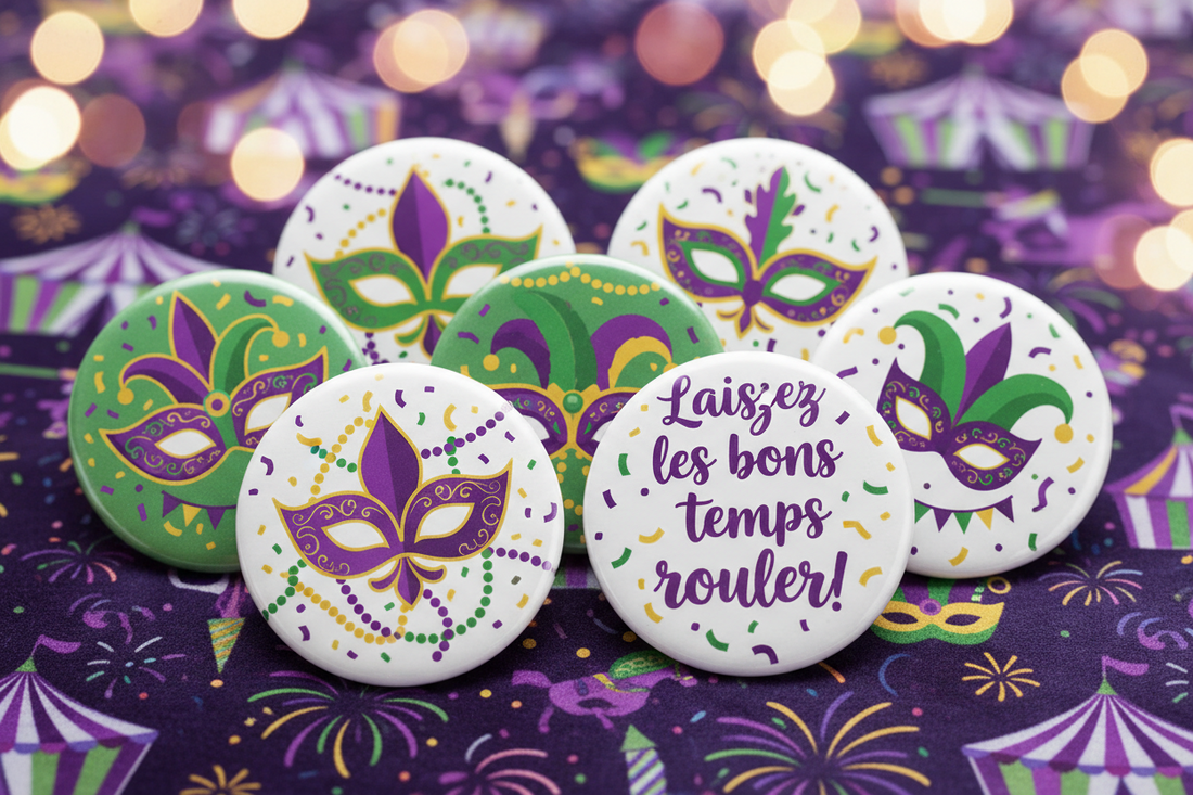 Mardi Gras Carnival Pin Button with MyPinbacks